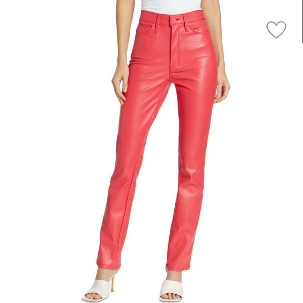 MOTHER The Dazzler Skimp Faux Leather Pants Size 26